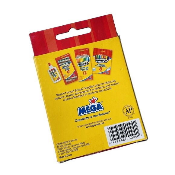RoseArt Mega Crayons Bonus 27 Box Bright Color Discontinued Rose Art - Picture 2 of 11